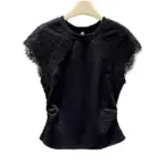 1ce0f6d7-0a65-4351-a7fb-2797139817d9.webp Simple Lace-spliced Round-neck Short Sleeves