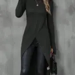 Figure-Hugging Drapey Milk Silk T-Shirt for Women - Slim Fit