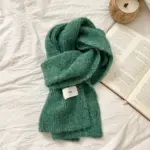 Soft Chewy Knitted Warmth-Enhancing Thickened Scarf For Women