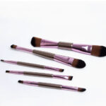 5-Pack Double-Ended Makeup Brushes for Liquid BB Cream, Eyeshadow