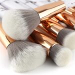 Smooth Full-Face & Eye Marble Makeup Brush Set, 11-Piece