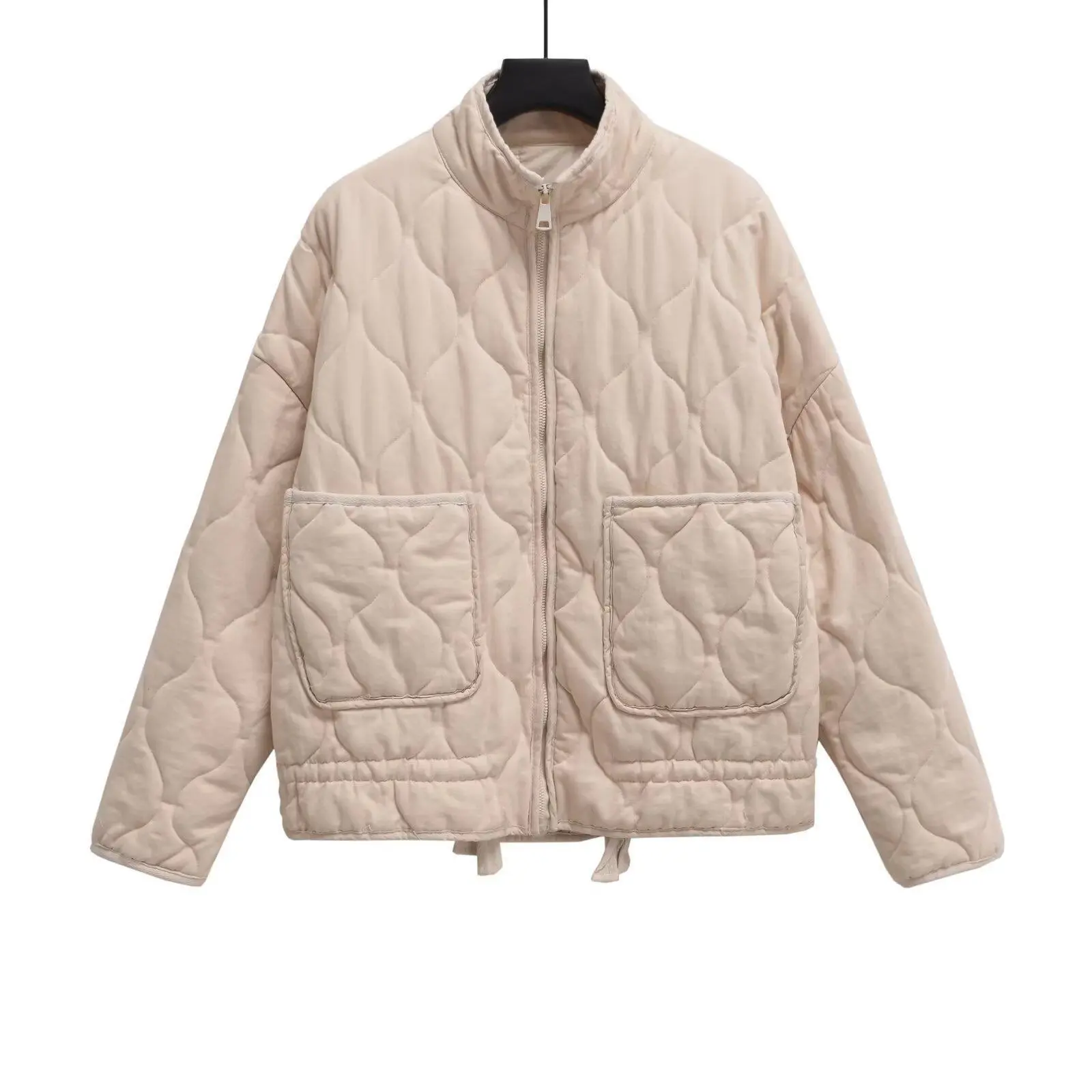 Warm Women’s Cotton Coat for Fall/Winter with Pockets