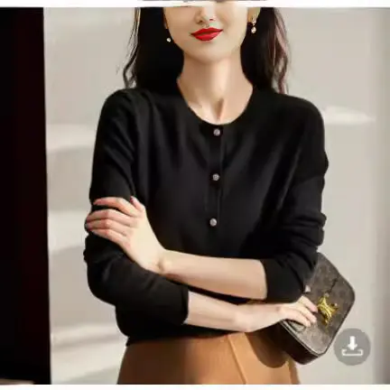 Women's Long-sleeve Knitted Cardigan Sweater