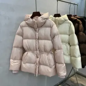 Figure-Flattering Quilted Padded Cotton Jacket for Women