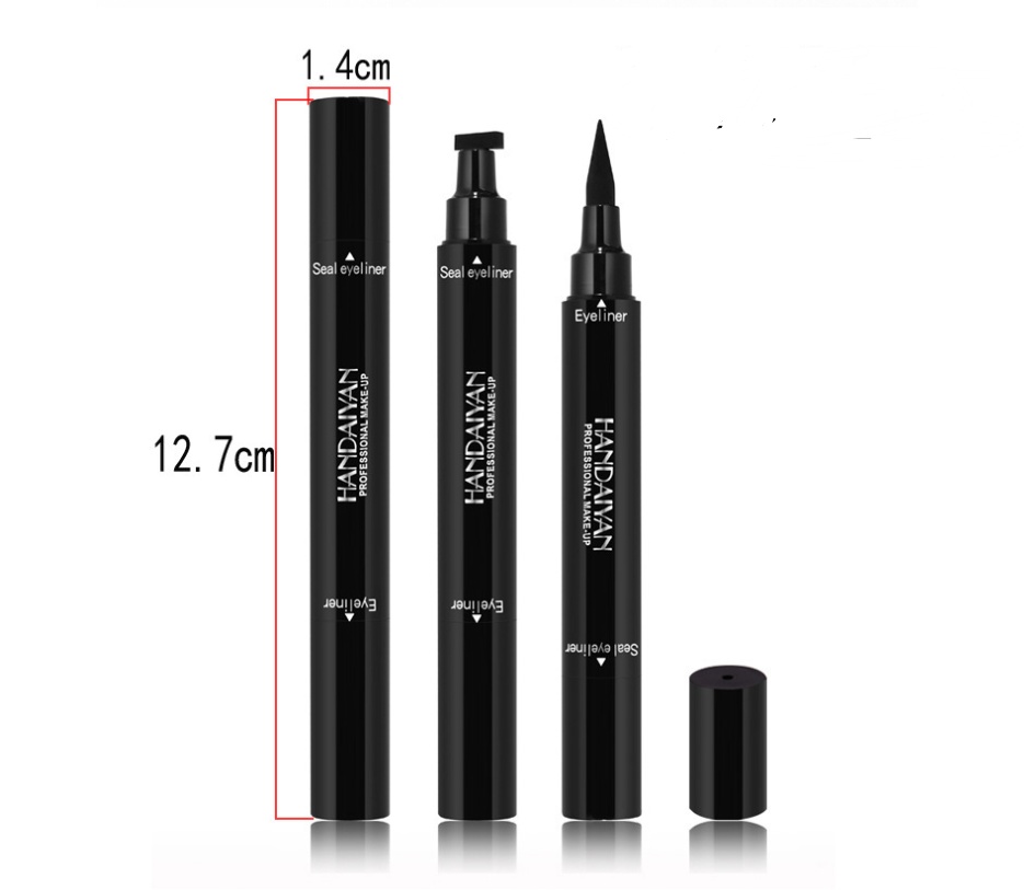 Waterproof 2-in-1 Double-Ended Seal Eyeliner in Black