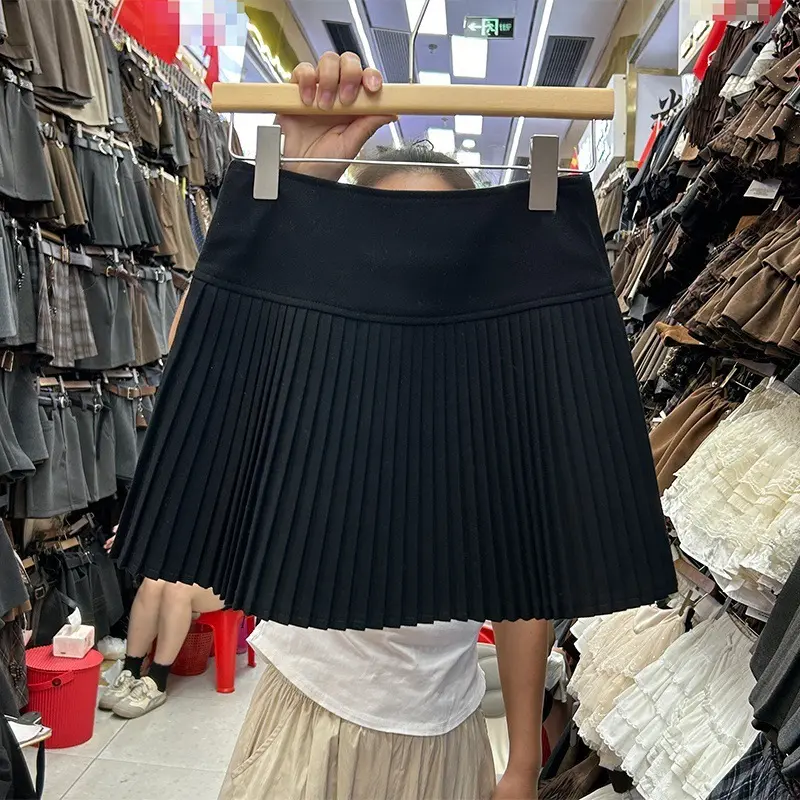 Women's Pleated Skirt High Waist Slimming And Extra Thick