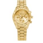 Sparkling Crystal Geneva Quartz Women’s Watch, Stainless Steel