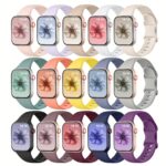 Waterproof 15-Pack Soft Silicone i Watch Replacement Straps (Mixed Colors)
