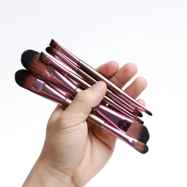 5-Pack Double-Ended Makeup Brushes for Liquid BB Cream, Eyeshadow