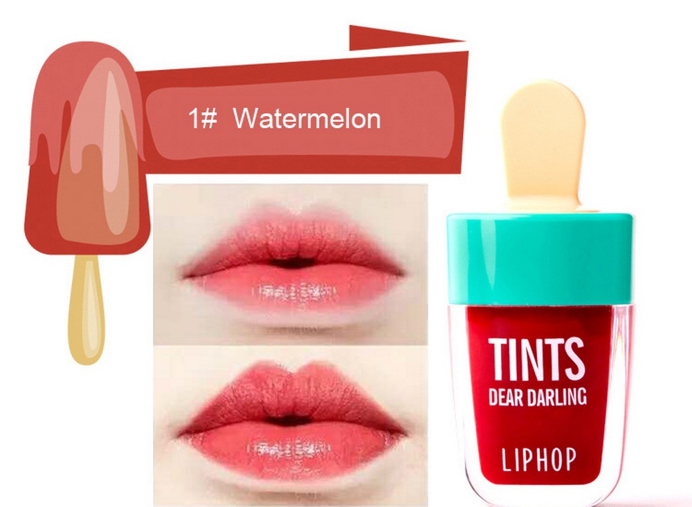 Waterproof Long-Lasting Ice Cream Lip Gloss, 6 Colors
