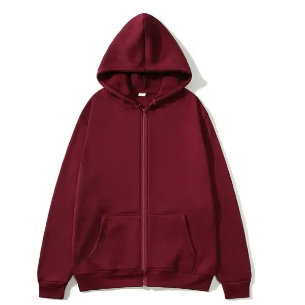 Women's Zip-up Hoodie Sweatshirt Jacket Fleece Loose-fit Women's Zip-up Hoodie Sweatshirt Jacket Fleece Loose-fit