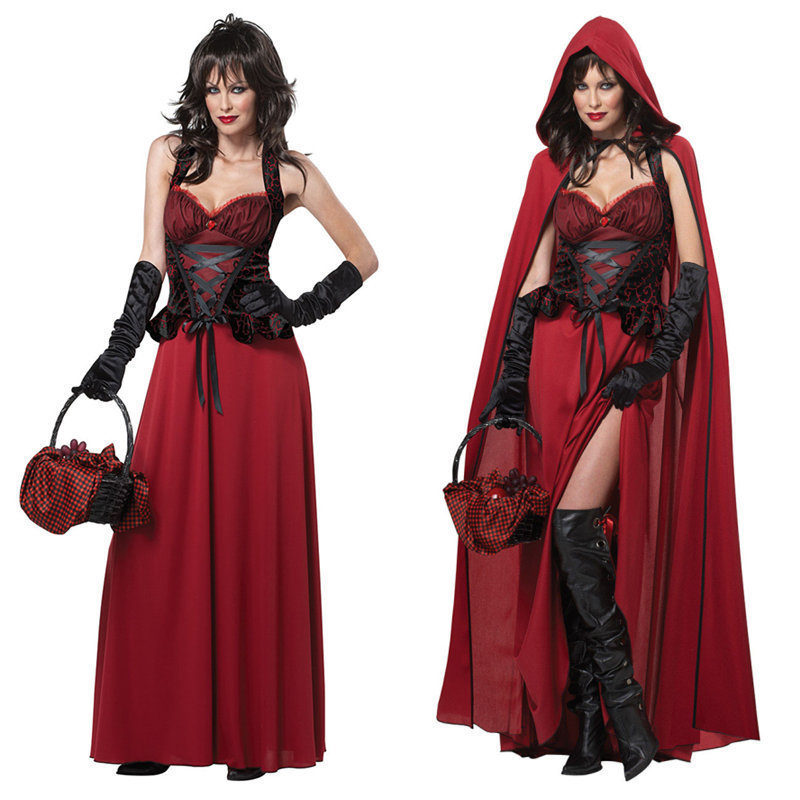 Halloween Costume Game Costume Set with Shawl, Skirt & Gloves