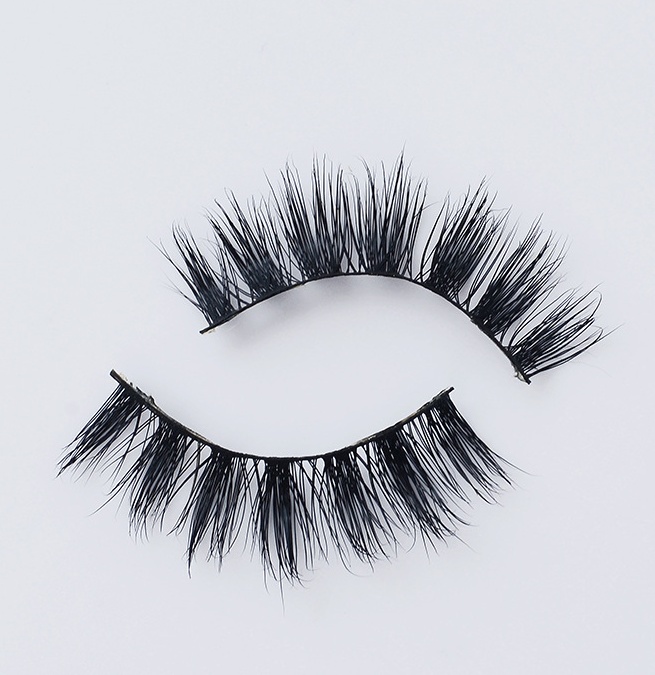 Long Tail Faux Mink Eye Lashes with 3 D Hair & Cotton Stem