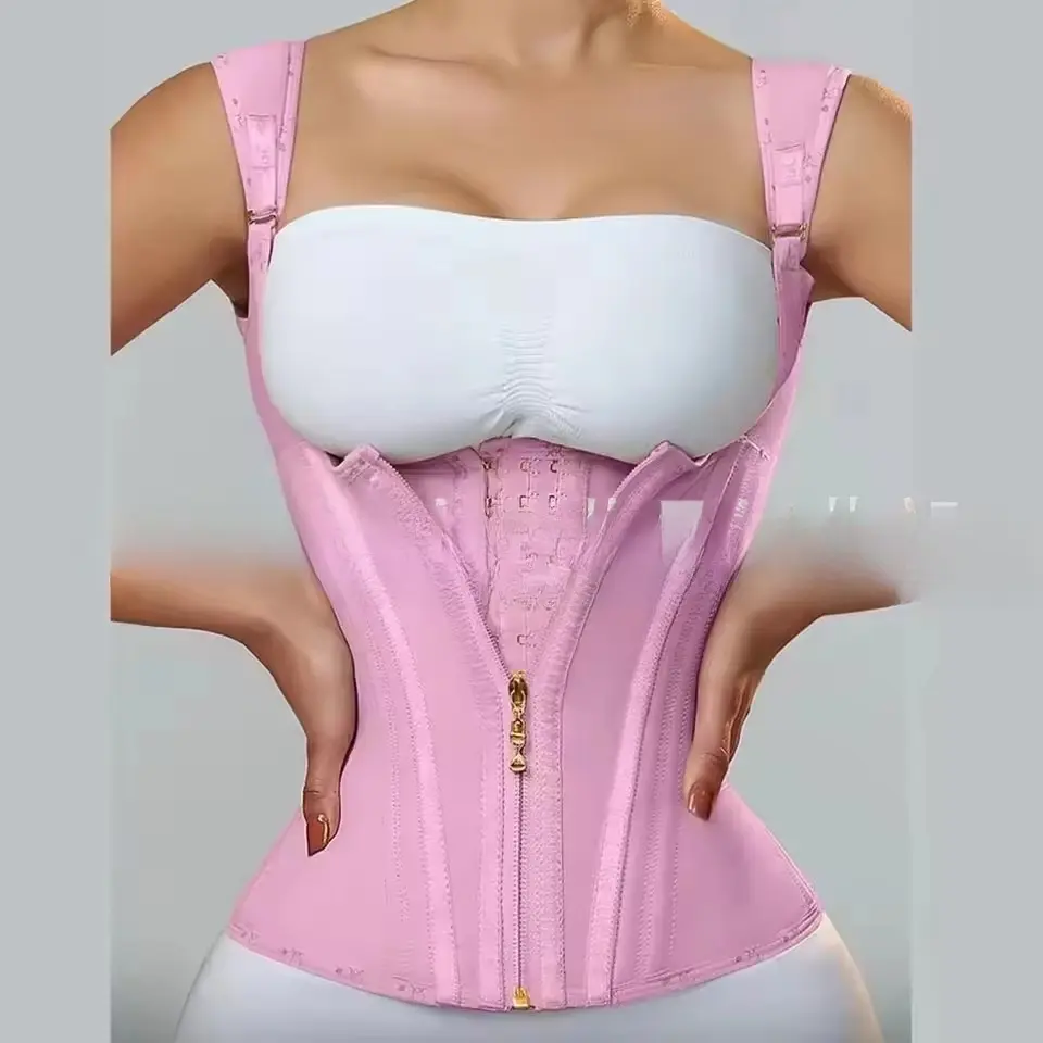 Sculpting Latex Vest Sports Shapewear with Zip & Button Sculpting Latex Vest Sports Shapewear with Zip & Button