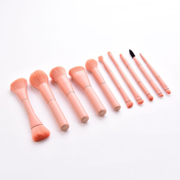 Consistent Everyday Makeup with 10-Piece Brush Set, Nylon Bristles Consistent Everyday Makeup with 10-Piece Brush Set, Nylon Bristles