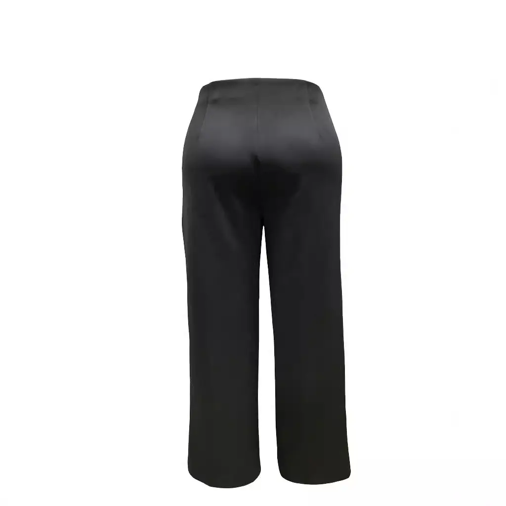 Plus Size Women's Casual Tight Straight-leg Trousers Plus Size Women's Casual Tight Straight-leg Trousers
