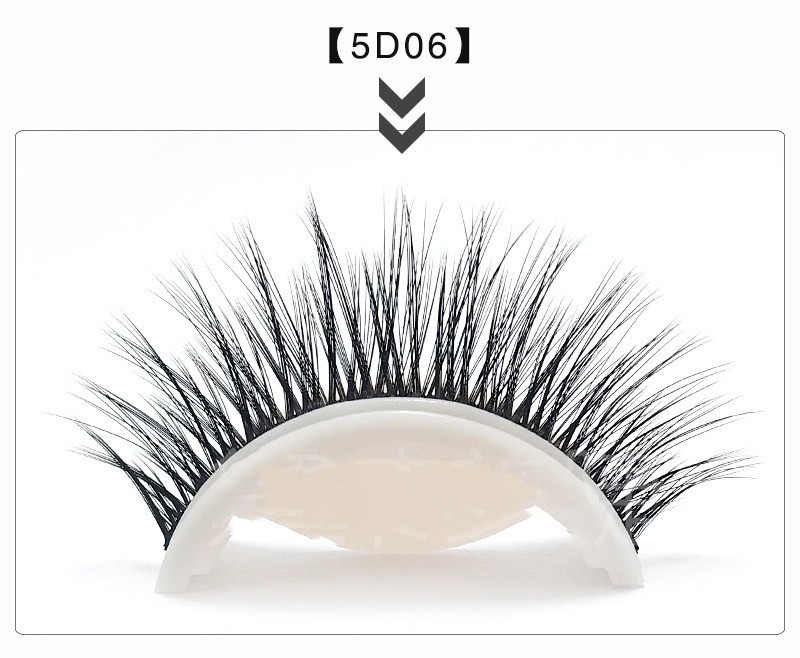 Glue-Free Self-Adhesive False Eyelashes 5 D Strip, Natural Long 9-14 mm Glue-Free Self-Adhesive False Eyelashes 5 D Strip, Natural Long 9-14 mm