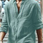 24a96d98-41cf-43ad-a315-bf4ab9e67488-1.jpg Comfortable Cotton Men’s Long Sleeve Button Shirt - Solid Colors