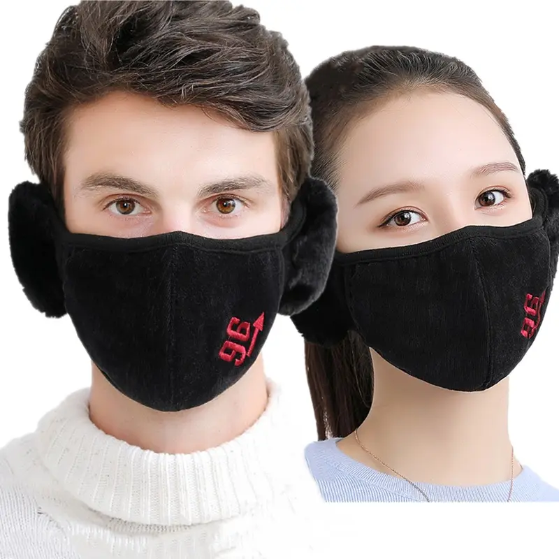 Windproof Warm Winter Mask with Integrated Womens Earmuffs Windproof Warm Winter Mask with Integrated Womens Earmuffs