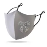 Shiny Diamond Bow Cloth Face Mask with Dustproof Fit