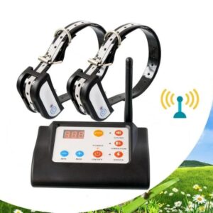 Adjustable Wireless Electric Dog Fence Kit with Collar Range