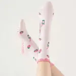 Yoga Socks For Children, Professional Anti Slip Fitness Pilates Exercise Floor Fruit Drinks, Printed Socks