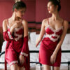 Two-Piece Pyjama Dressing Gown for Comfortable Nightwear Two-Piece Pyjama Dressing Gown for Comfortable Nightwear