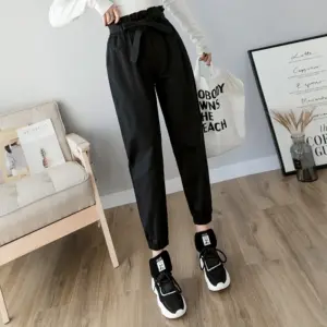 Loose cropped harem pants