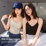 Lightweight Padded Lace Camisole for Slim Layering Fit