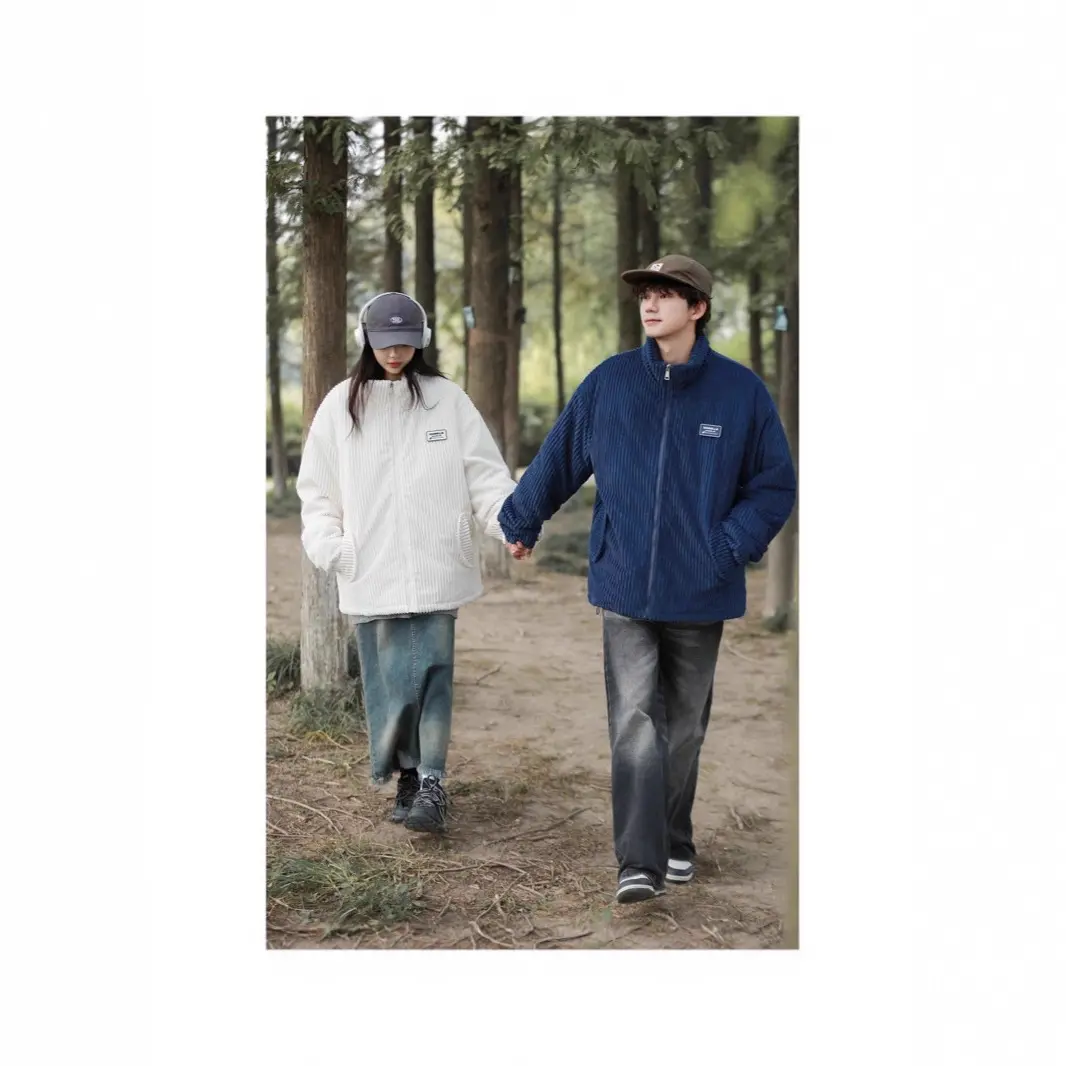 New Winter American-style Corduroy Cotton Coat With A Premium High-end Feel