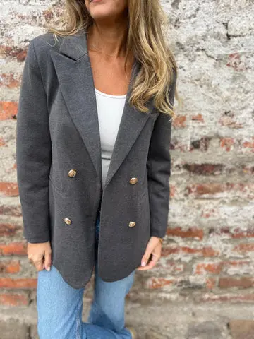 Everyday Autumn-Winter Wool Blazer - Solid Color Leisure Fit Everyday Autumn-Winter Wool Blazer - Solid Color Leisure Fit