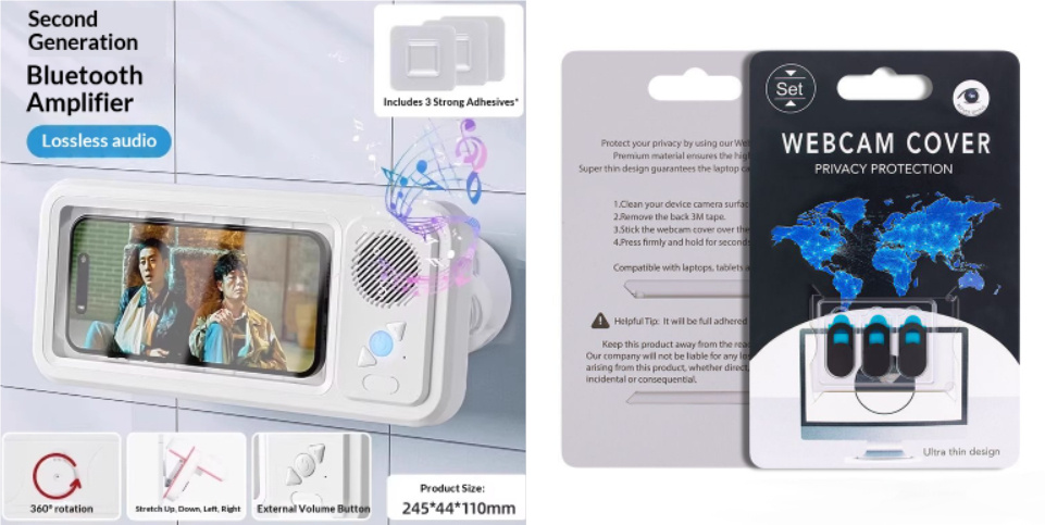 Bluetooth Waterproof Phone Case with 360° Rotating Holder