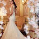 Adjustable Fit Lace Fishtail Wedding Dress, Sleeveless