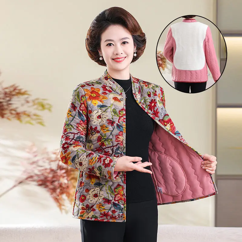 Warmth-Boosted Women's Padded Insulated Cotton Coat