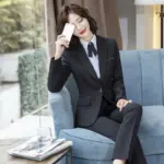 Trousers Slim Waist Beauty Salon Formal Wear Hotel Work Clothes Business Tooling