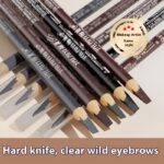 Waterproof & Sweatproof Eyebrow Pencil, Gray/Brown/Black 3 g