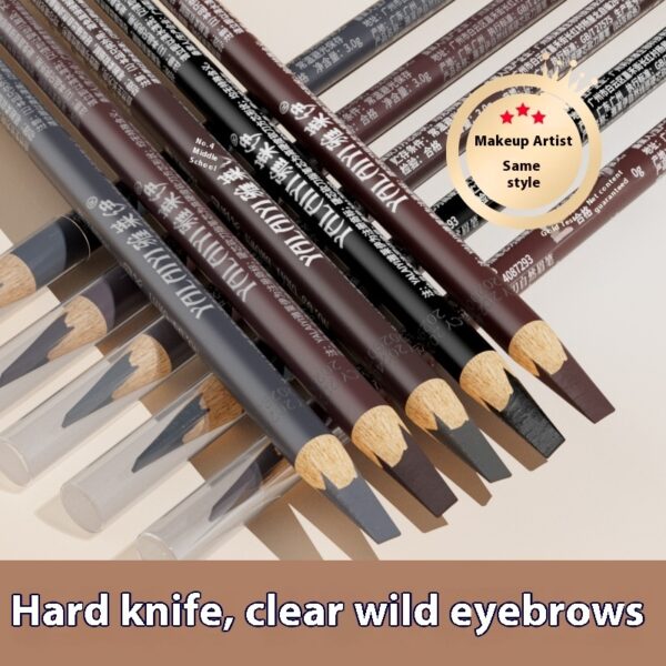 Waterproof & Sweatproof Eyebrow Pencil, Gray/Brown/Black 3 g