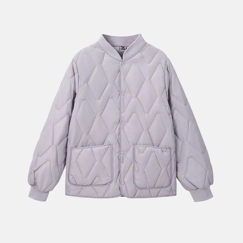 Warm Cotton-Filled Padded Jacket for Women, Pockets