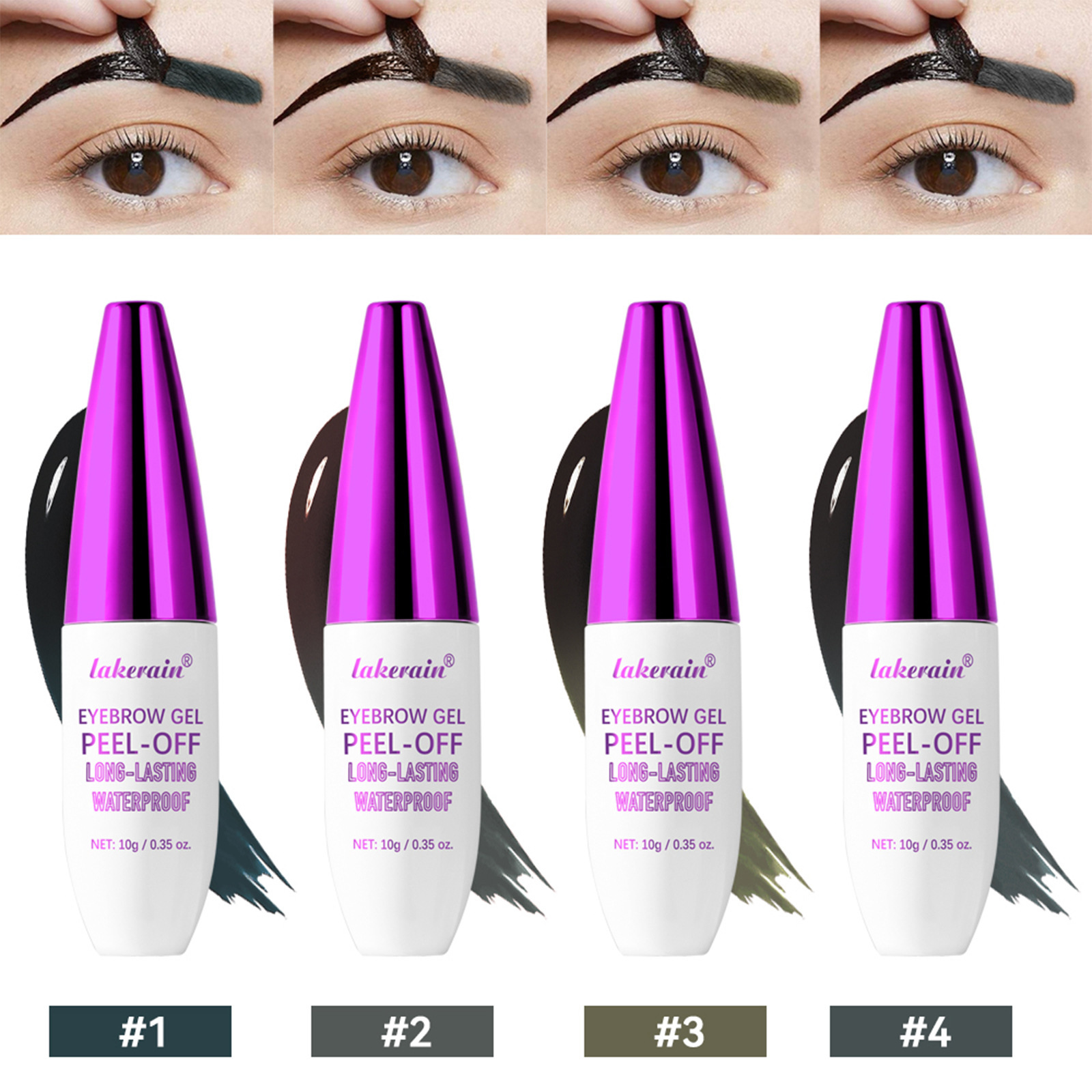 Waterproof Sweatproof Eyebrow Cream for Easy, Mess-Free Color