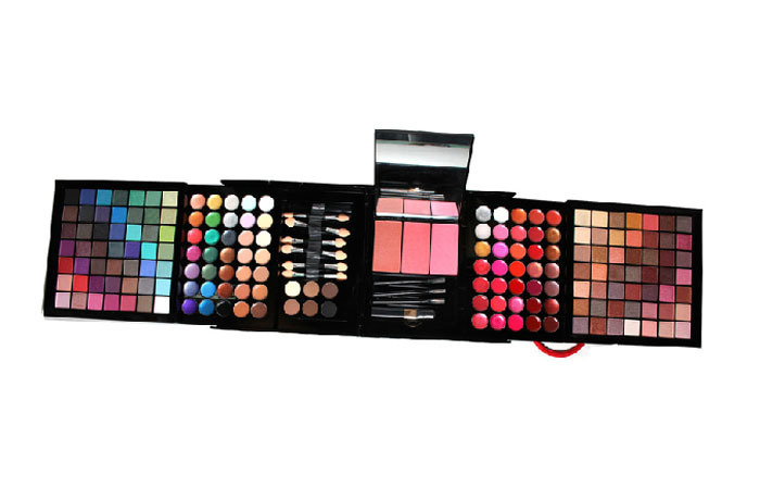 177-Color Eye Shadow & Bronzing Plate Makeup Set - White