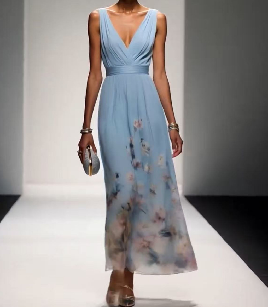 Evening Gown Elegant V-neck Cross-border Dress Evening Gown Elegant V-neck Cross-border Dress