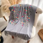 Warm, Dust-Proof Long Tassel Scarf for Women - 200 x70 cm