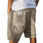 2babfa52-2cd5-4e5b-9dfe-a2dff39509d9-1.jpg Multi-Pocket Embroidered Men’s Corduroy Shorts - Straight Fit