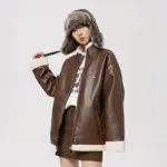 2bc86926-29e2-4ee5-82e8-0cd5a0ef5f36.webp Warm Thickened Lambswool PU Leather Cotton Jacket - Black