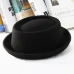 Retro Wool Top Hat for Warmth, One Size Fits All