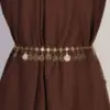 Lightweight Bohemian Tassel Waist Chain, 115 cm Metal Links