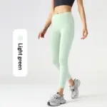 Moisture-Wicking Mesh Side Pocket Stretch Leggings