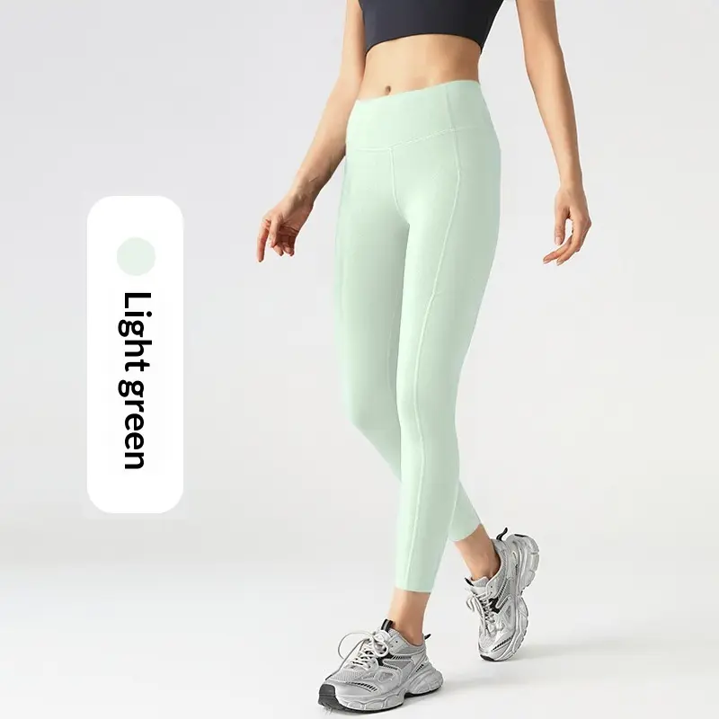 Moisture-Wicking Mesh Side Pocket Stretch Leggings