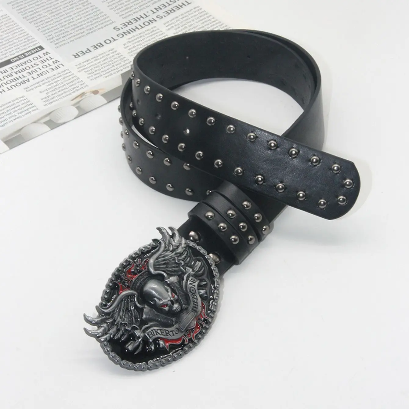Punk-style Rivet All-match Trendy Leather Belt For Edgy Girls