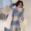 Blue And White Plaid